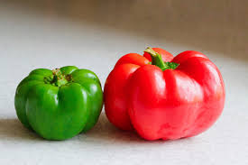paprika merah dan hijau